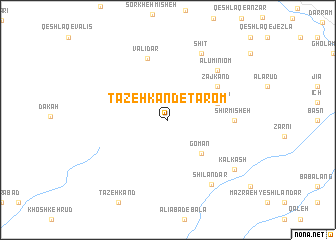 map of Tāzeh Kand-e Ţārom