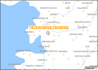 map of Tāzeh Kand-e Zavāraq