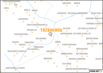 map of Tāzehkand