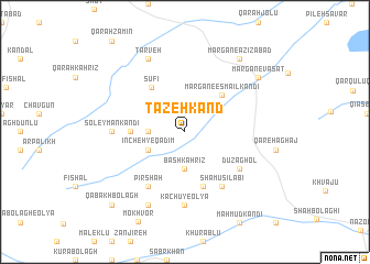 map of Tāzehkand