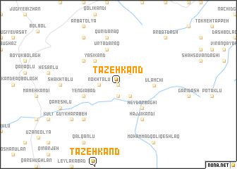 map of Tāzeh Kand