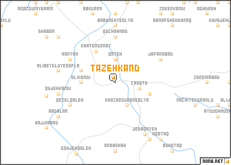 map of Tāzeh Kand