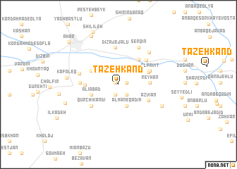 map of Tāzeh Kand