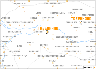 map of Tāzeh Kand