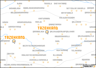 map of Tāzeh Kand