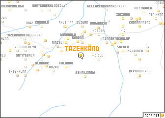 map of Tāzeh Kand