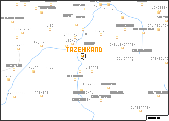 map of Tāzeh Kand