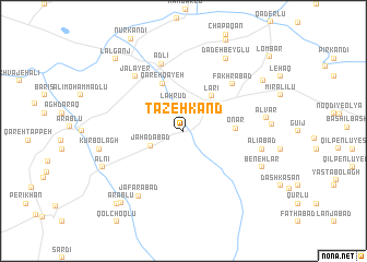 map of Tāzeh Kand