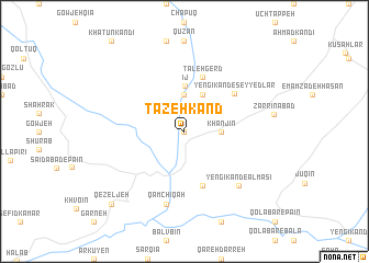 map of Tāzeh Kand