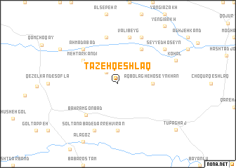 map of Tāzeh Qeshlāq