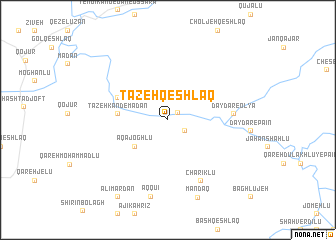 map of Tāzeh Qeshlāq