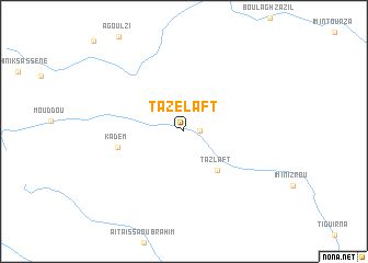 map of Tazelaft