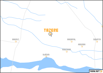 map of Tazéré