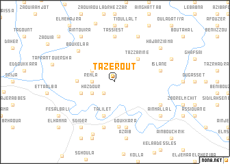 map of Tazerout