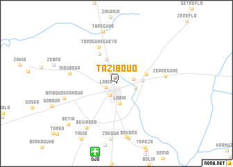 map of Tazibouo