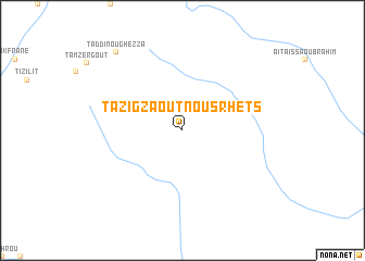 map of Tazigzaout nʼOusrhets