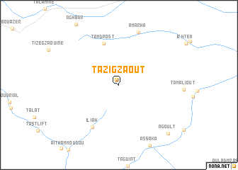map of Tazigzaout