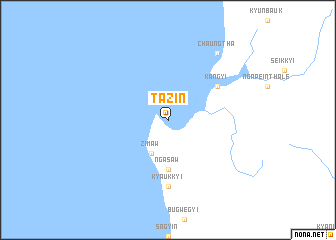 map of Tazin