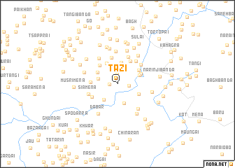 map of Tāzi