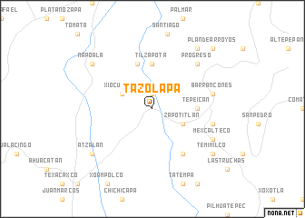 map of Tazolapa