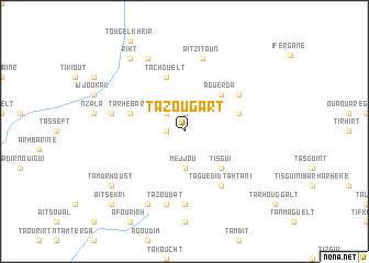 map of Tazougart