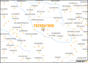 map of Tazroutane