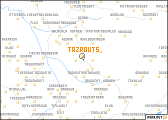 map of Tazrouts