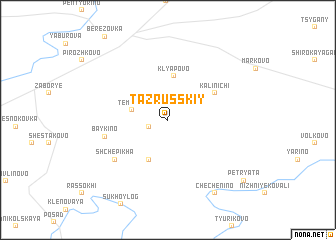 map of Taz Russkiy