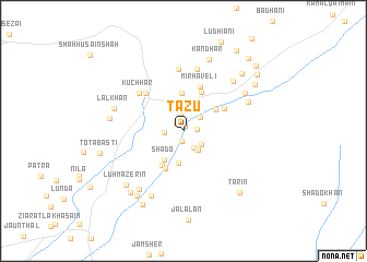 map of Tāzu