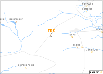 map of Taz