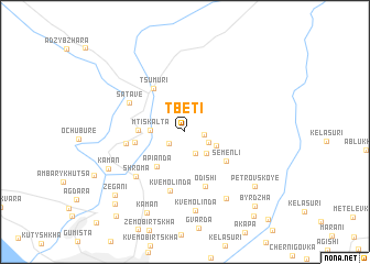 map of Tbeti