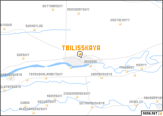 map of Tbilisskaya