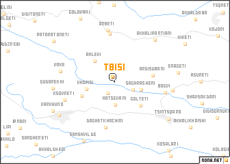 map of Tbisi