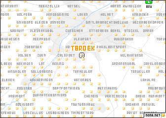 map of ʼt Broek