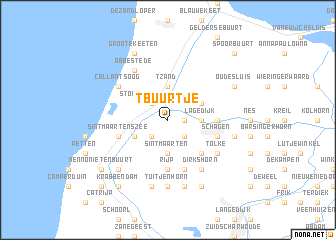 map of ʼt Buurtje