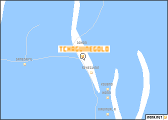 map of Tchaguine Golo