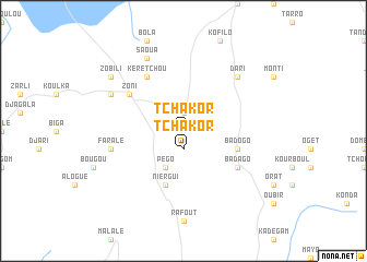 map of Tchakor