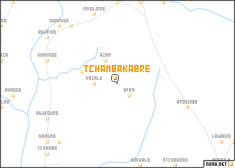 map of Tchamba Kabré