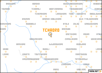 map of Tchaoro