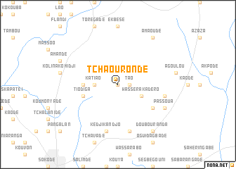 map of Tchaourondé