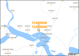 map of Tchapoma