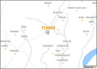 map of Tcharo