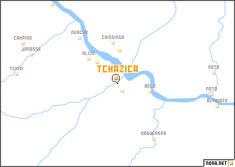 map of Tcházica