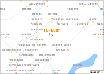 map of Tchédam
