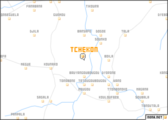 map of Tchekon