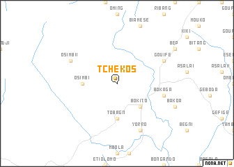 map of Tchékos