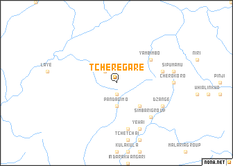 map of Tcheregare