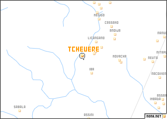map of Tcheuérè