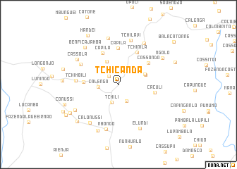 map of Tchicanda