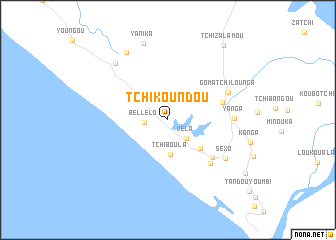 map of Tchikoundou